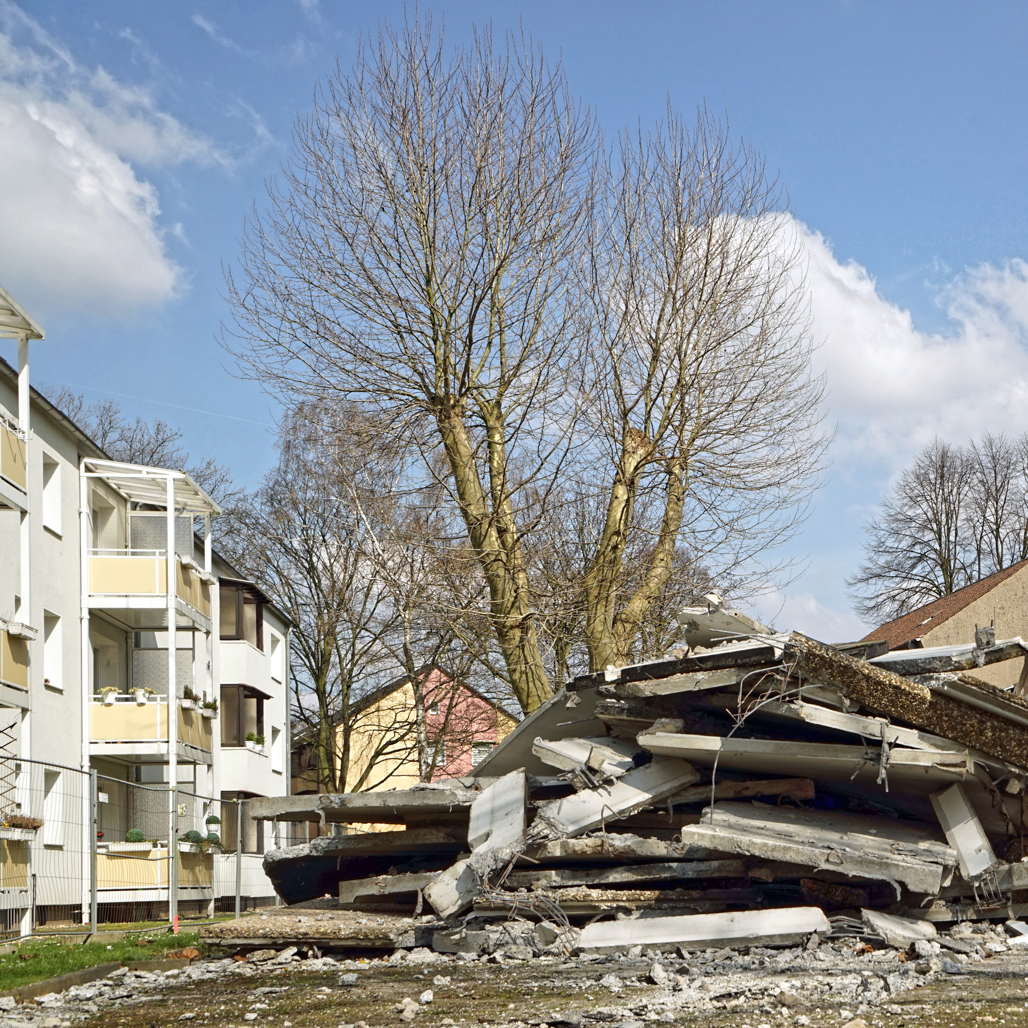 Blick vom Balkon in die Vergangenheit